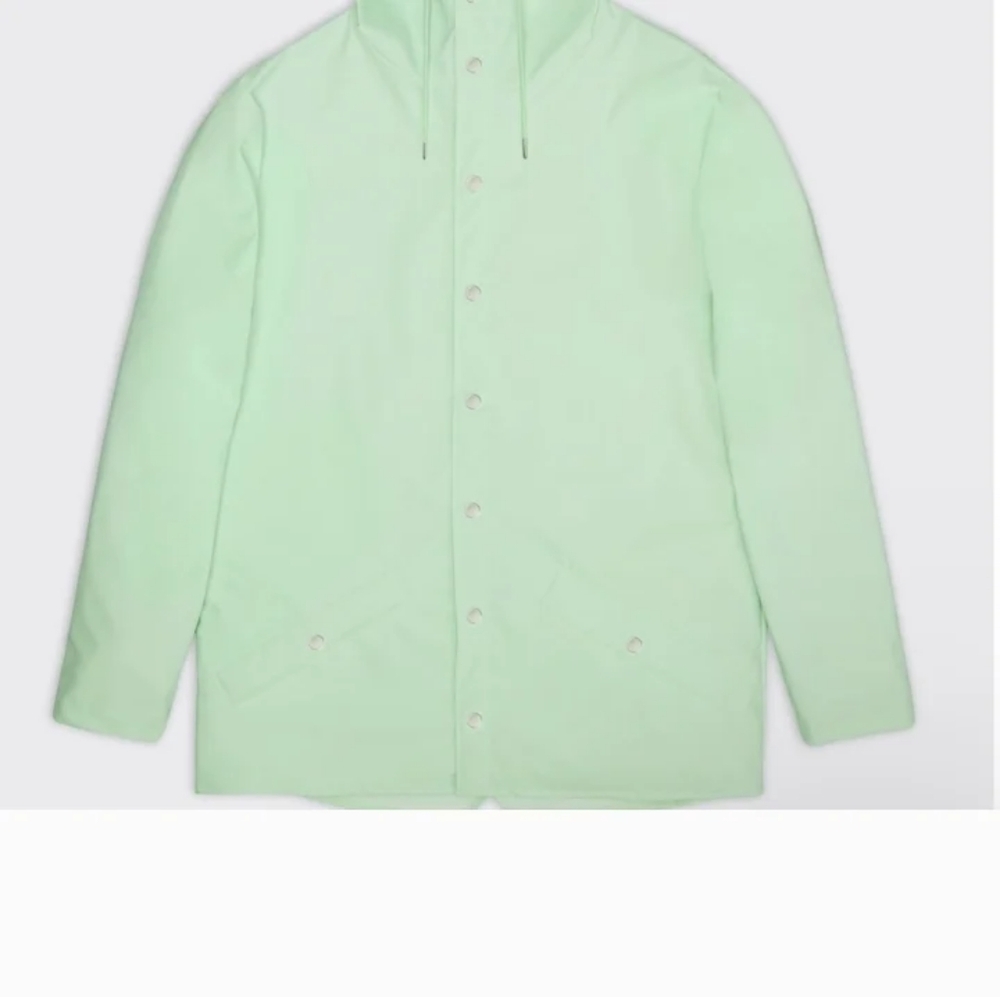 New RAINS long jacket in Mineral. Waterproof.